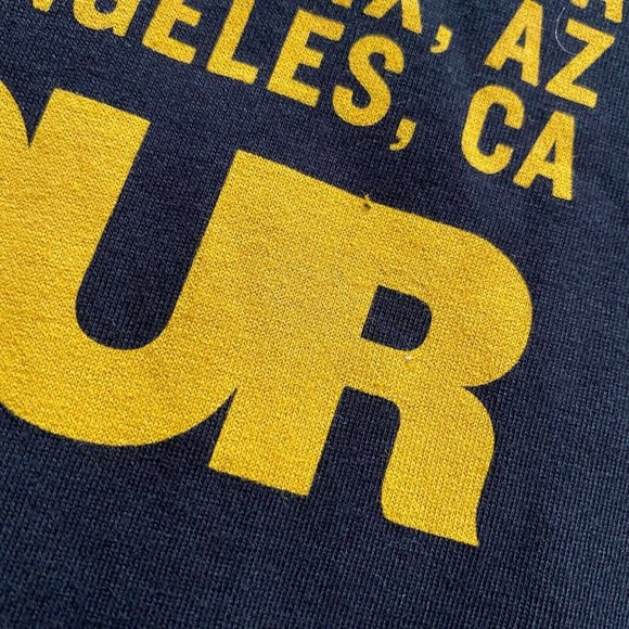 Canvas Bella + Canvas L Bruno Mars 24K World Magic Tour Double Sided Graphic Tee - Picture 8 of 10